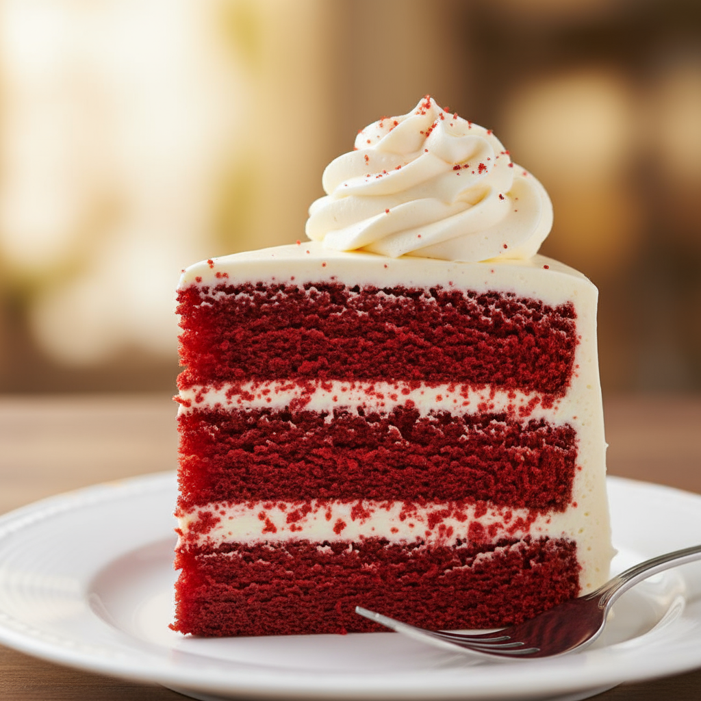 Red Velvet Cake with Cream Cheese Frosting.