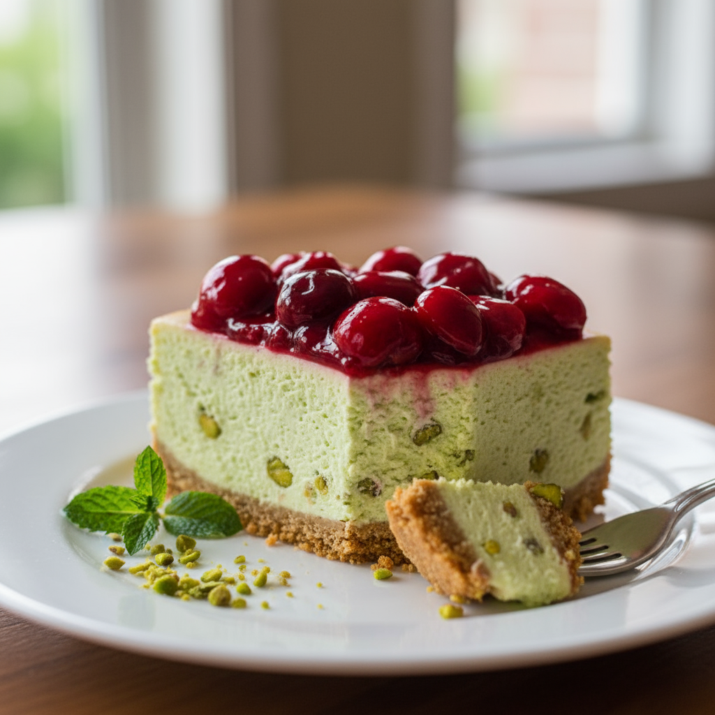 Lemon Lime Cherry Pistachio Cheesecake Recipe